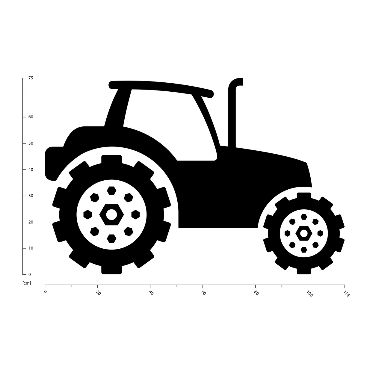 Трактор значок