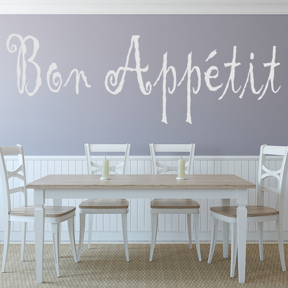 Details About Bon Appetite Food Quotes Slogans Wall Decal Sticker Kitchen Decor Art Ws 16030