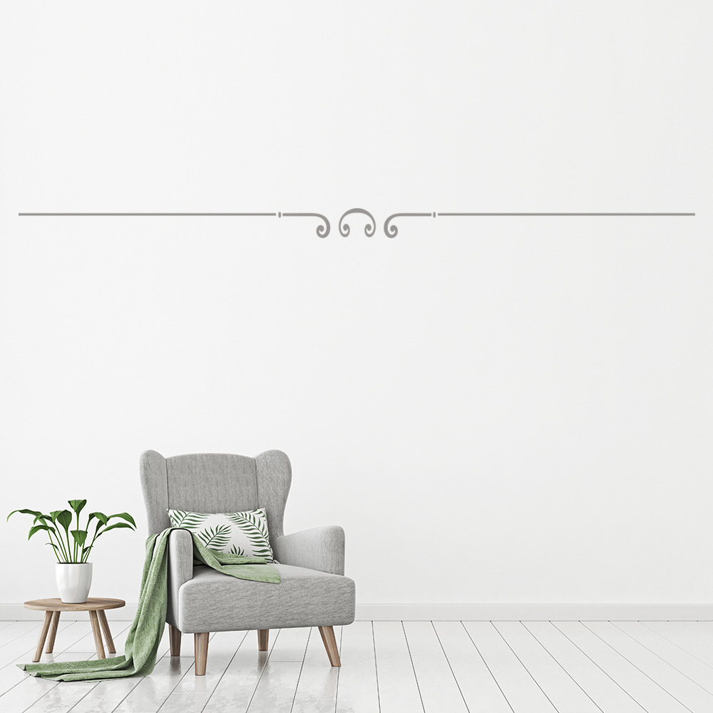 Basic Straight Line Border Wall Sticker Decorative Wall Decal Art | eBay