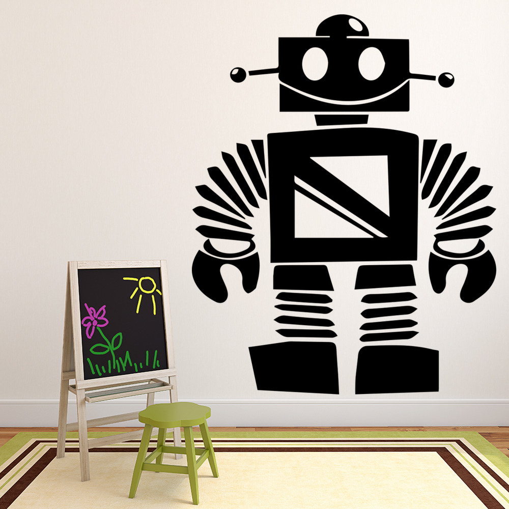 robot wall stickers