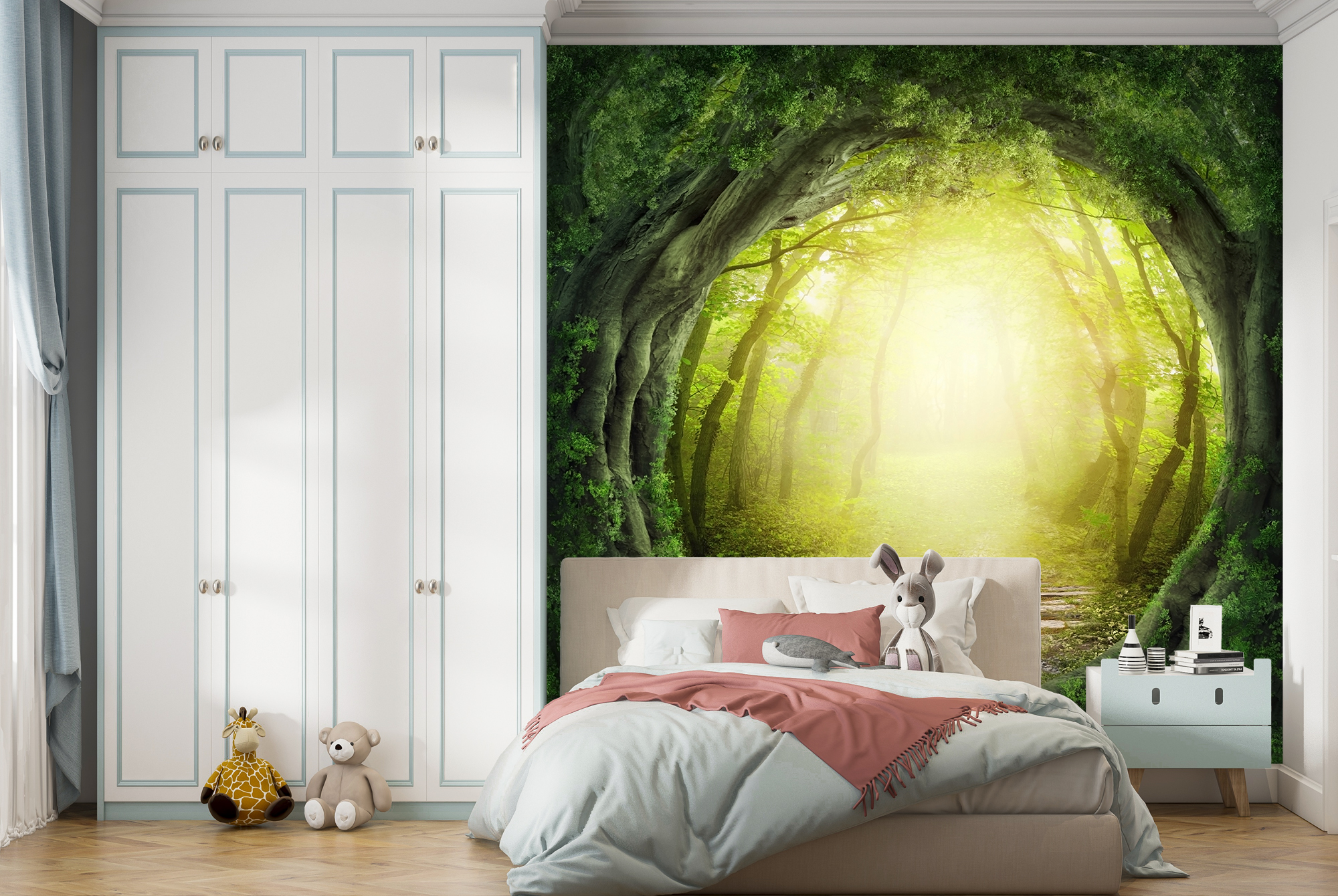 Magic Forest Wall Mural Fantasy Nature Photo Wallpaper ...