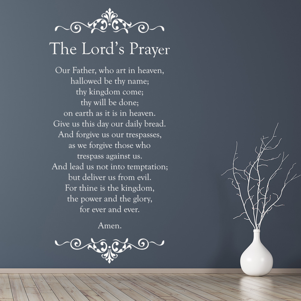 The Lords Prayer Bible Verse Wall Sticker Ws Decor Decals Stickers Vinyl Art Home Decor