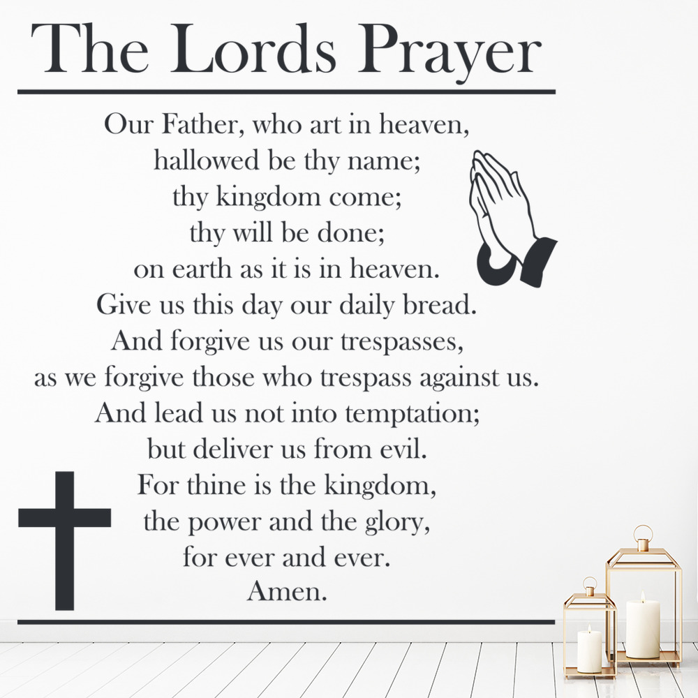 The Lords Prayer Bible Verse Wall Decal Sticker WS-42955 | eBay