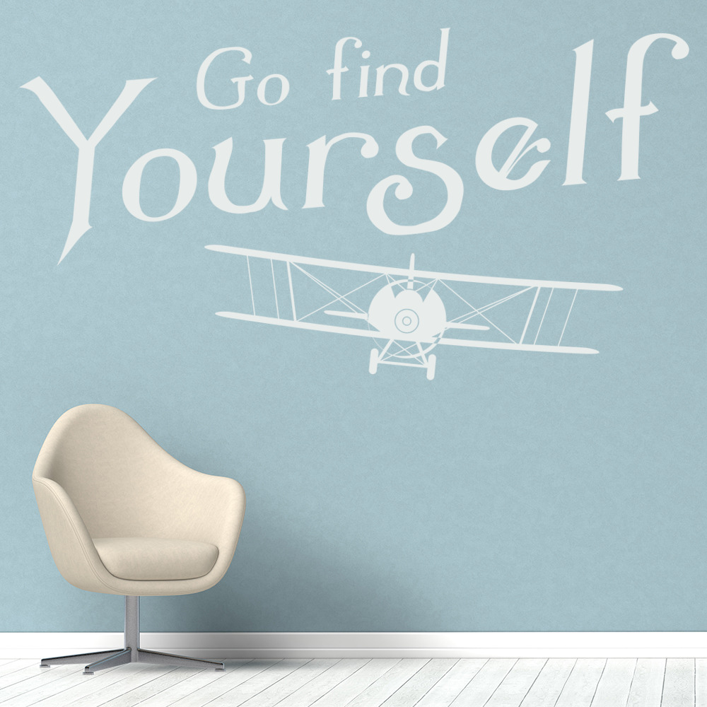 Go Find Yourself Travel Quote Wall Decal Sticker Ws Ebay