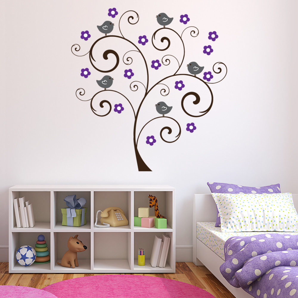 purple wall stickers