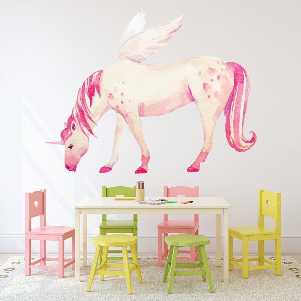 Pretty Pink Unicorn Wall Decal Sticker Ws 50857 Ebay